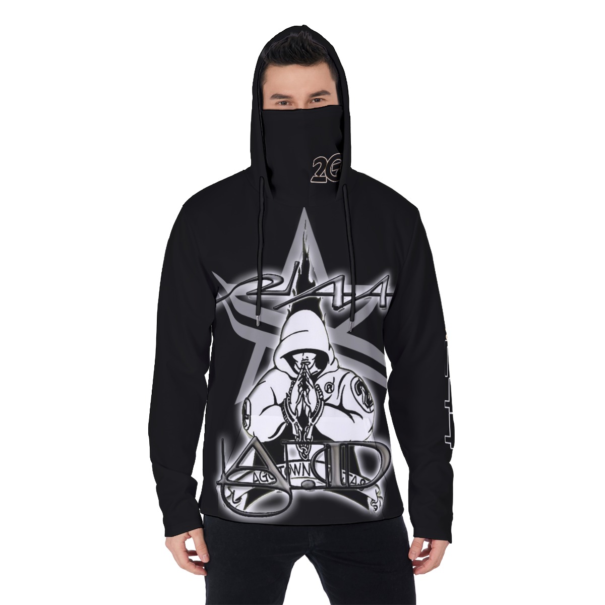 Heavy Fleece Hoodie With Mask – 2GS AGG BLK